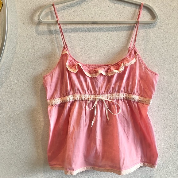 Anthropologie Tops - Anthropologie Feather & Bone Pink Cami 🎀